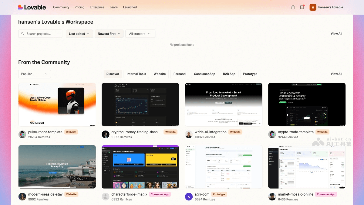 Lovable AI App Builder