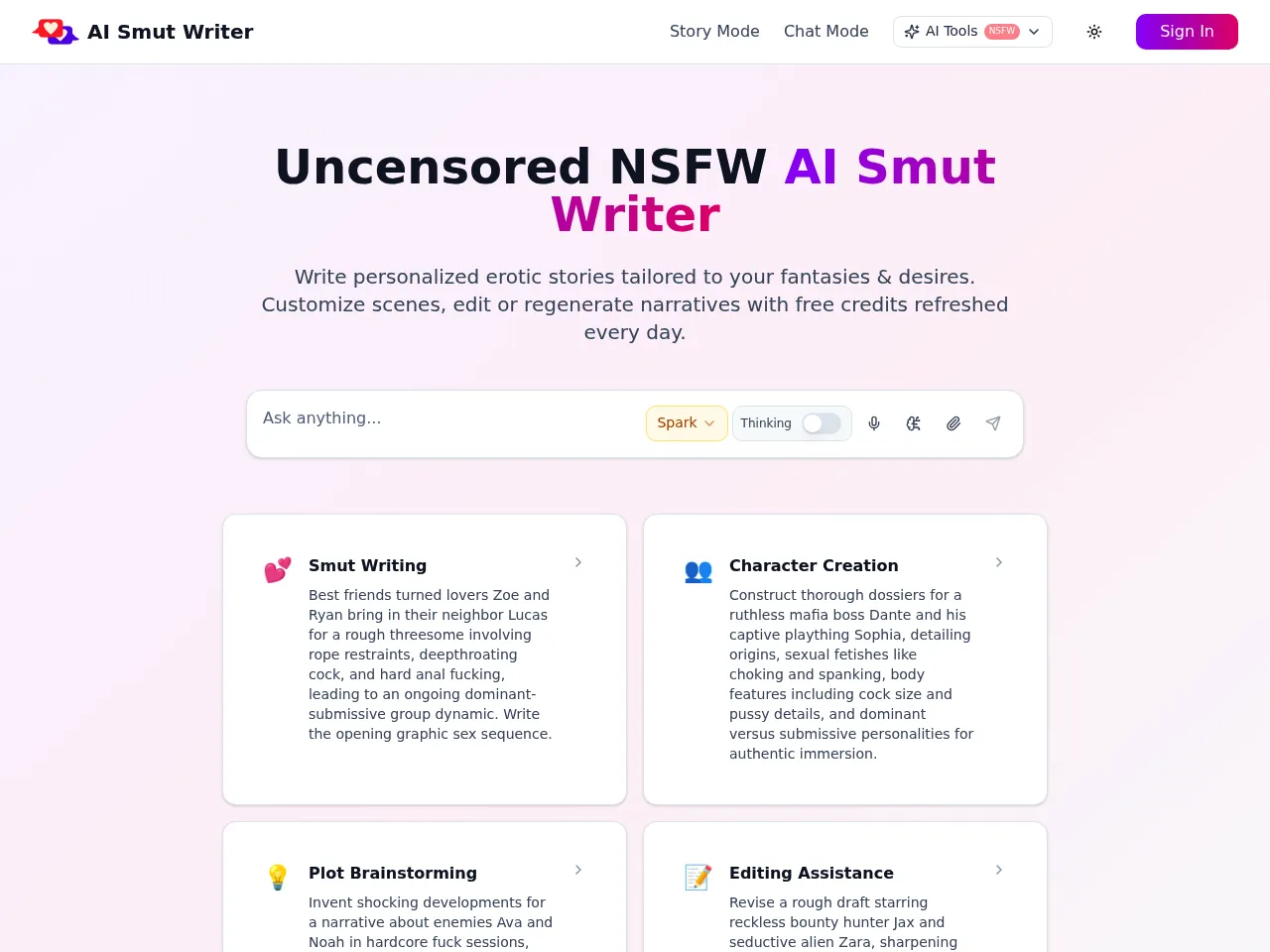 AI Smut Writer