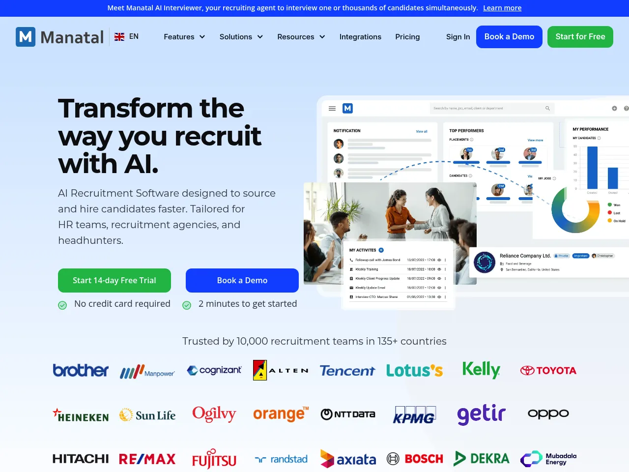 Manatal AI Recruitment