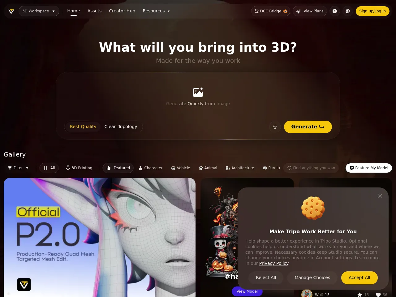 Tripo3D AI